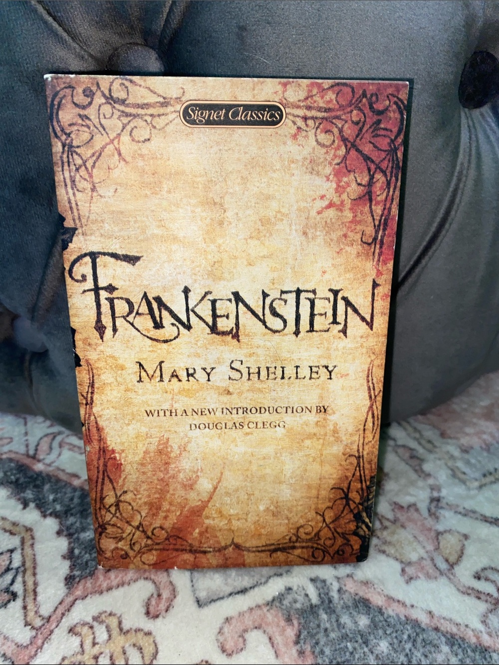 Signet Classics Frankenstein by Mary Shelley - Vintage Tan Cover Book